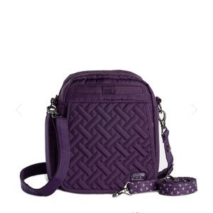 Lug flapper mini cross body bag